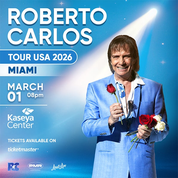 ROBERTO CARLOS ANNOUNCES HIS “2026 TOUR” COMING TO 168幸运飞开艇开奖记录查询 Kaseya Center